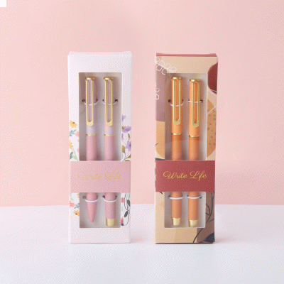 Customized  Aesthetic Gel pen, Cultural and Creative Gift Metal Sign Pens, Wholesale Full Color  Ballpoint Pens With Gift Box-Good product from ProductClub 