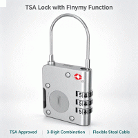 TSA cable combination lock with Finymy Function