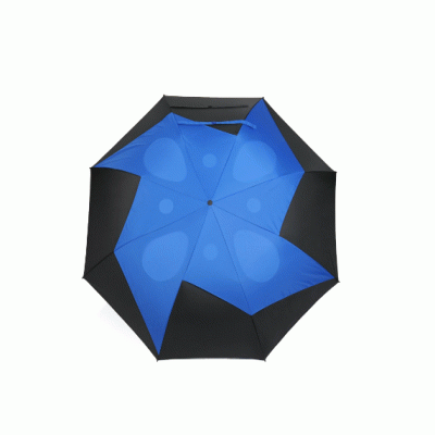 Fashion OUTDOOR  Advertising Double Layer Big Size Folding Windmill Golf Premium Windproof Rain 2 Folding Hands Free Umbrella With Lock handle 