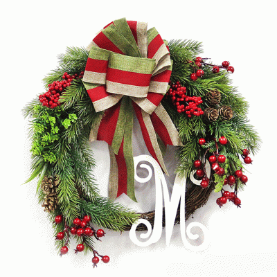 Custom Design Christmas Wreaths Grapevine Artificial Christmas Wreath  