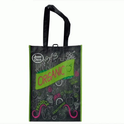 Eco Friendly RPET Lamination Shopping Bag with Handles Reusable Grocery Tote Bags Custom Logo 