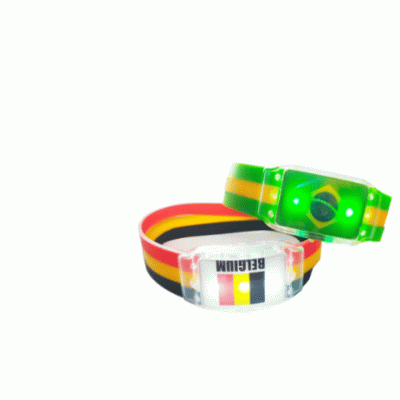 Cheap Promotional Gifts Silicone LED Flashing Bracelet Silicone Promotional Advertising Bracelet 
