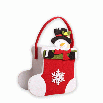 Custom Design Felt Christmas Gift Bag Candy Bags Personalized Packaging Bag For Kids  