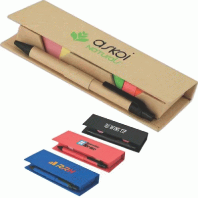 Custom Branded Recycled desktop set — Printed With Your Logo 