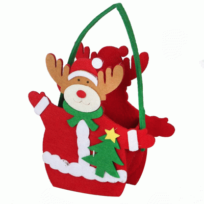 Factory Price Christmas Ornaments Felt Candy Bag Christmas Gift Bags  