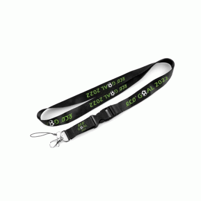 Customize Various Options Eco Friendly GRS Certified Recycled PET Lanyard-Make your brand ubiquitous 