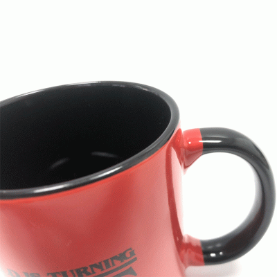 Fashion Design Custom Logo 11oz/330ml Dual Color Glazed Ceramic Mug Coffee Cup-Good products from ProductClub 