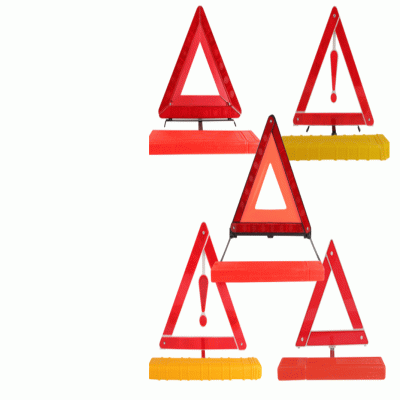 Vehicle Triangle Warning Sign 