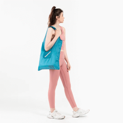 RPET foldable shopping bag-(Recycled materials - materials from nature) 