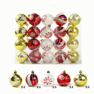 Wholesale Cheap Price Christmas Tree Ornaments Plastic Christmas Balls  