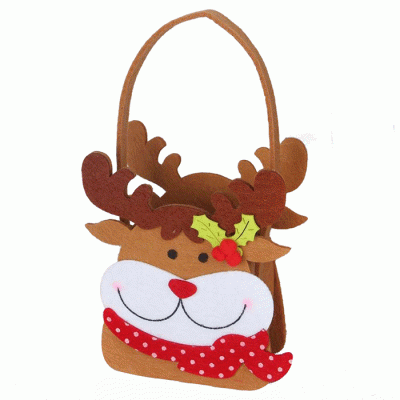 Factory Price Christmas Ornaments Felt Candy Bag Christmas Gift Bags  